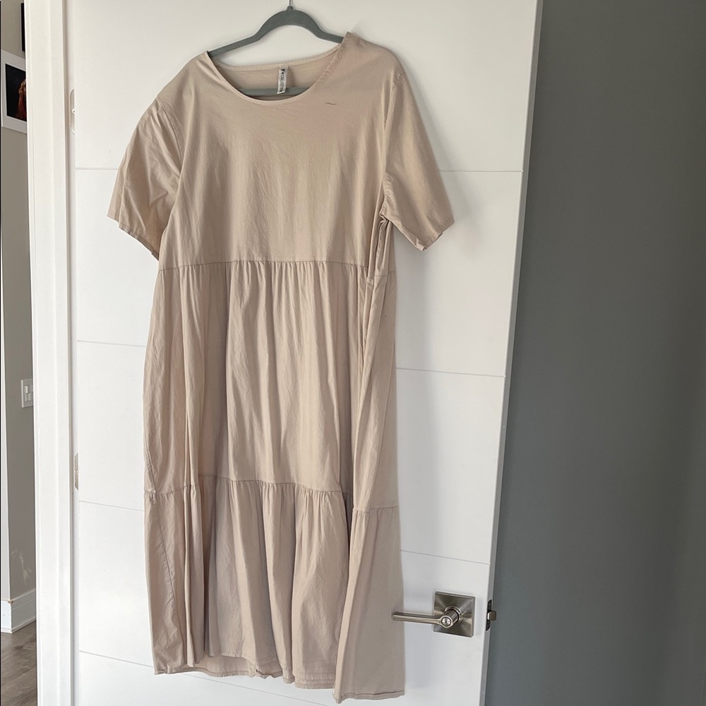 Elegant Beige Women's Dress